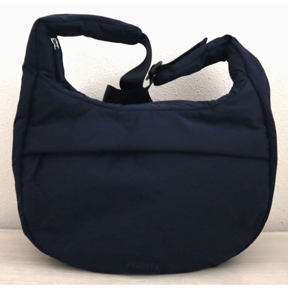 Athleta 599409-03 Women's O/S Navy Blue All About Medium Crossbody Hobo Bag